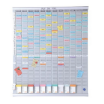 Nobo T-Card Planning Kit - Annual Planner 13 columns 54 slots