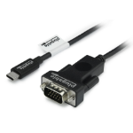 Plugable Technologies USBC-VGA-CABLE video cable adapter 70.9" (1.8 m) USB Type-C VGA (D-Sub) Black
