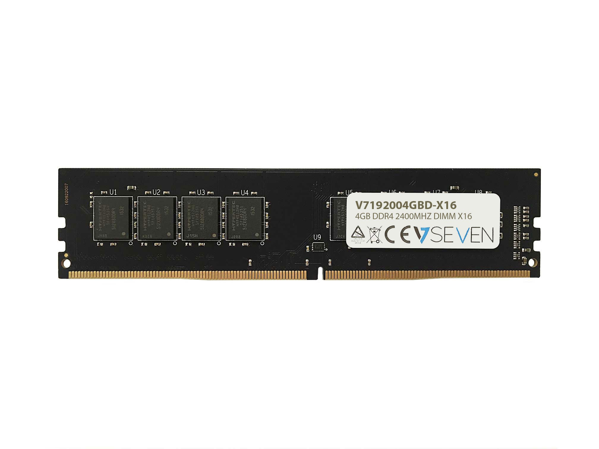 Image of V7 4GB DDR4 PC4-19200 - 2400MHZ 1.2V DIMM X16 Desktop Memory...