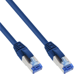 InLine Patch Cable S/FTP PiMF Cat.6A halogen free 500MHz blue 0.25m
