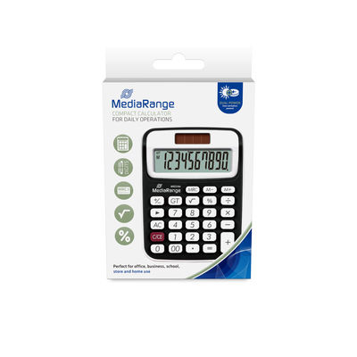 Image of MediaRange MROS190 calculator Desktop Basic Black, White