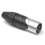 Amphenol AX3M tussenstuk voor kabels XLR 3P Metallic
