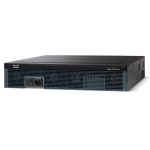 Cisco 2921, Refurbished wired router Fast Ethernet Black, Blue