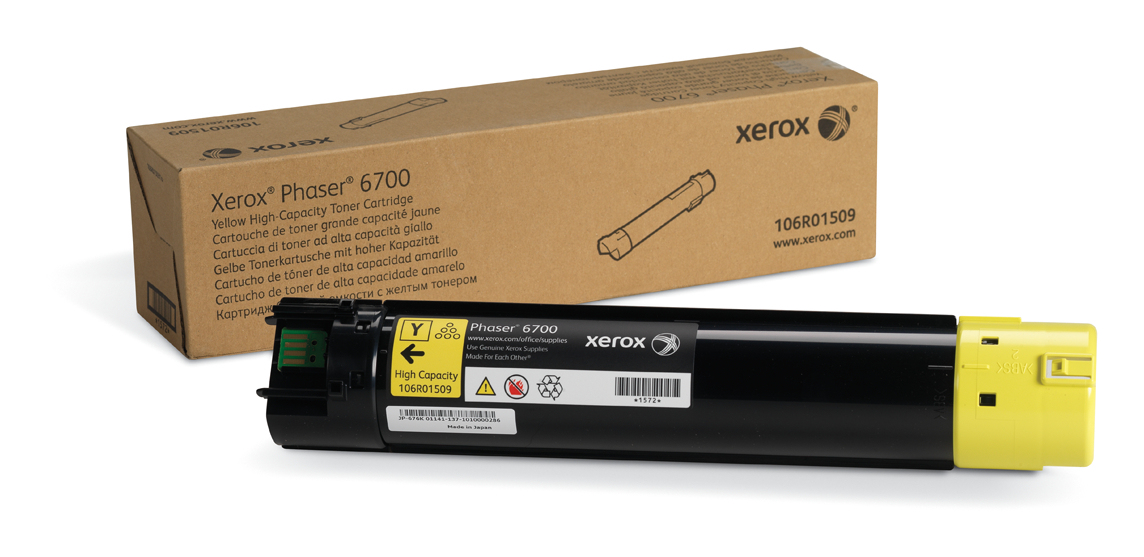 Image of Xerox 106R01509 Toner yellow high-capacity, 12K pages/5% for Xerox...