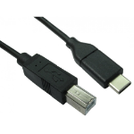 Cables Direct USB3C-872 USB cable 2 m USB 2.0 USB C USB B Black