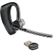 POLY Voyager Legend UC Auriculares Inalámbrico gancho de oreja Oficina/Centro de llamadas USB tipo A Bluetooth Negro