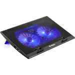 YENKEE YSN 120 laptop cooling pad 43.2 cm (17") Black, Blue