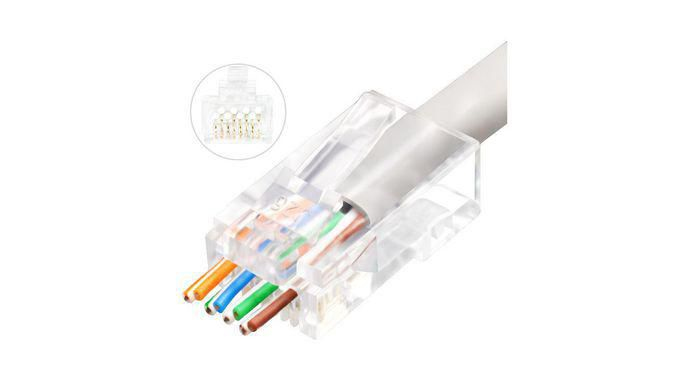 LVN125305 Lanview RJ45 UTP plug Cat6 for  AWG23-24 stranded/solid  conductor Easy-Connect 50 pcs box