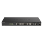 D-Link DGS-1100-26MPV2/E network switch Managed L2 Gigabit Ethernet (10/100/1000) Power over Ethernet (PoE) Black