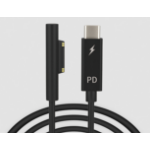 JLC Microsoft Surface to Type C Cable– 12/15V - Black (Surface Pro 3/4/5/6, Go, Laptop & Book)