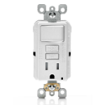 Leviton GFSW1-W socket-outlet NEMA 5-15R White