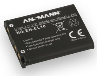 Photos - Battery Ansmann A-NIK EN EL 10 Lithium-Ion  650 mAh 1400-0037 (Li-Ion)