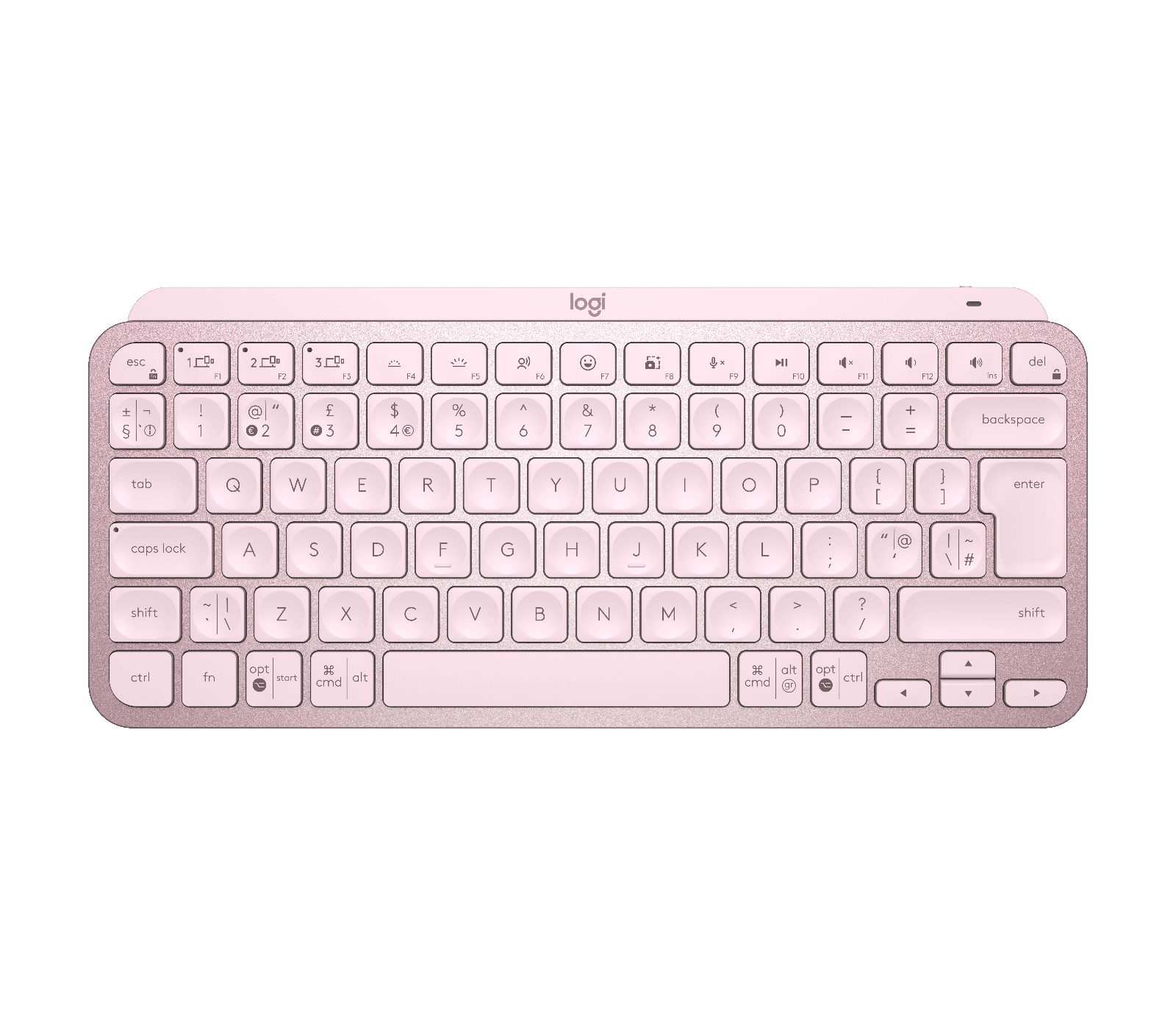 Logitech MX Keys Mini keyboard RF Wireless + Bluetooth QWERTY English Pink