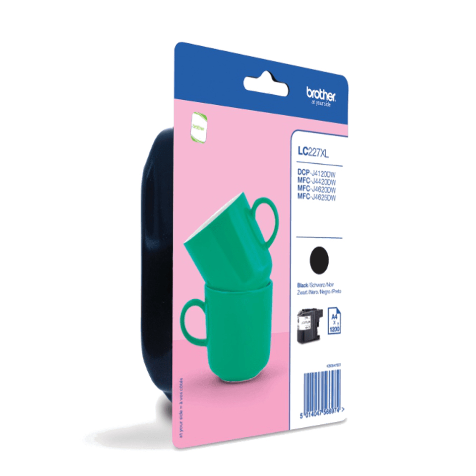 Brother LC-227XLBKBP Ink cartridge black Blister. 1.2K pages 25ml for