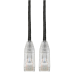 Tripp Lite N201-S06-BK Cat6 Gigabit Snagless Slim UTP Ethernet Cable (RJ45 M/M), PoE, Black, 6 ft. (1.83 m)
