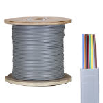 Cablenet 8 Core PVC CPR Eca Silver Grey Flat Modular Cable 305m Reel