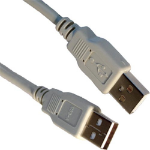 Cablenet 3m USB 2.0 Type A Male - USB 2.0 Type A Male Beige PVC Cable