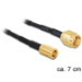 DeLOCK 88474 signal cable 0.07 m Gold, Black