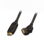Lindy HDMI/HDMI, 1m HDMI kabel HDMI Type A (Standaard) Zwart