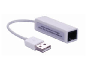 Image of Microconnect USB2.0 to Ethernet network media converter White
