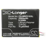 CoreParts MOBX-BAT-BRZ310XL mobiele telefoon onderdeel Batterij/Accu Zwart