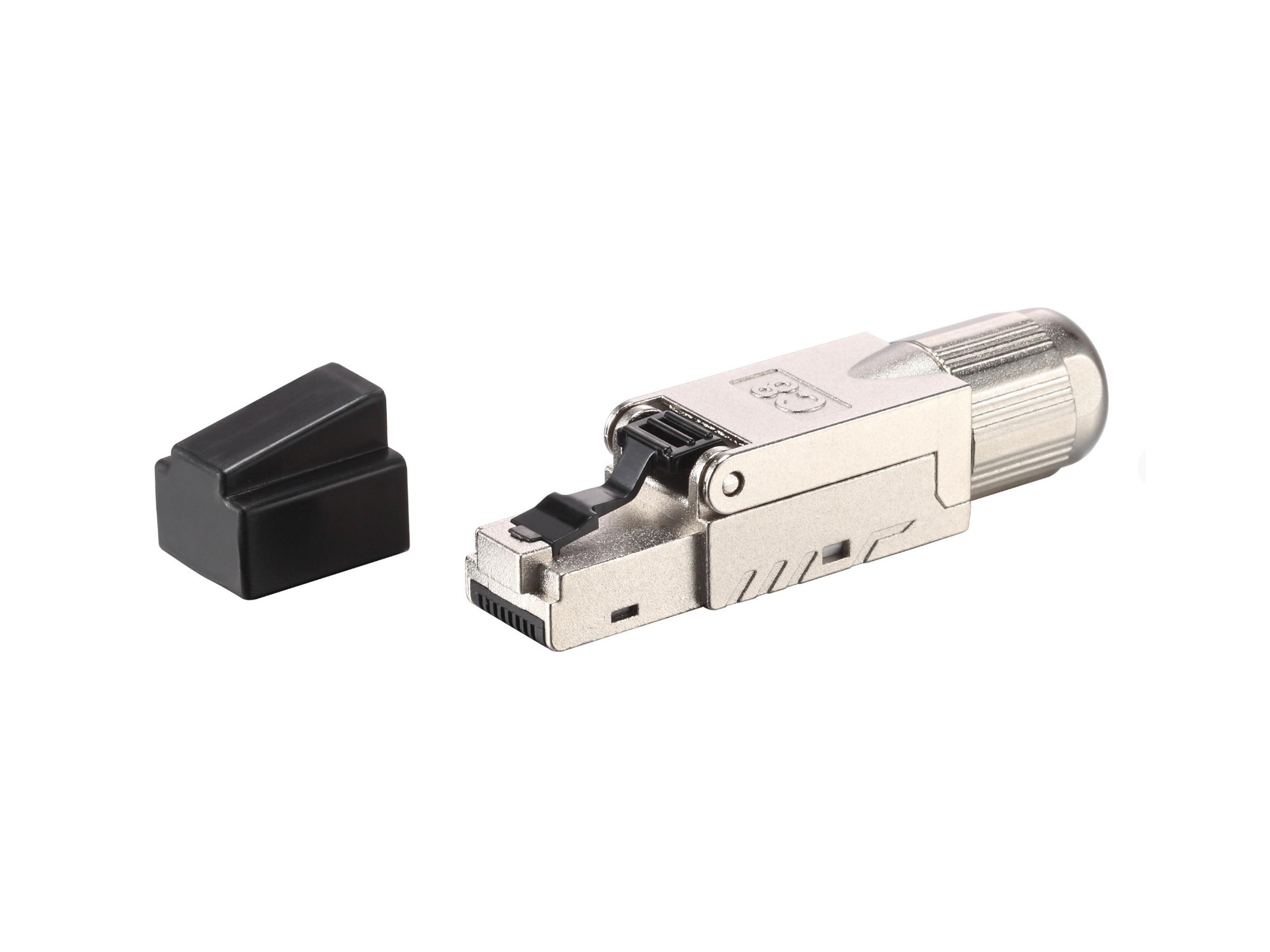 EU Product - Stecker Cat8.1 geschirmt   RJ45 wzf.      5Stk transp. Polybeutel thumbnail