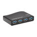 Tripp Lite U360-004-R-INT interface hub USB 3.2 Gen 1 (3.1 Gen 1) Type-B 5000 Mbit/s Zwart