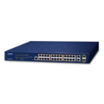 PLANET FGSW-2624HPS4 network switch Managed L2/L4 Gigabit Ethernet (10/100/1000) Power over Ethernet (PoE) 1U Blue