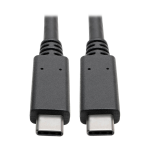 Tripp Lite U420-003-G2-5A USB-C Cable (M/M) - USB 3.1, Gen 2 (10 Gbps), 5A Rating, Thunderbolt 3 Compatible, 3 ft. (0.91 m)