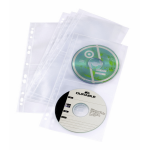 Durable 5282-19 Sleeve case 4 discs Transparent
