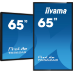 iiyama T6562AS-B1 computer monitor 163,8 cm (64.5") 3840 x 2160 Pixels 4K Ultra HD LED Touchscreen Zwart