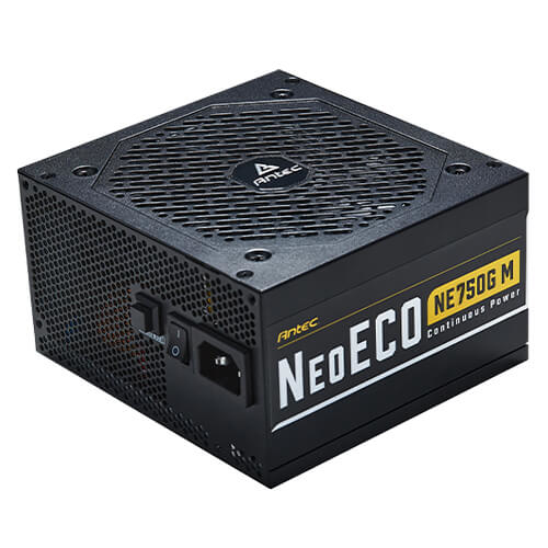 0-761345-11759-3 ANTEC NeoECO NE750G M 750W PSU, 120mm Silent Fan, 80 PLUS Gold, Fully Modular, UK Plug, Heavy-Duty Japanese Capacitors, Hybrid Zero RPM Fan Mode