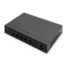 Digitus 4- Port Gigabit PoE Netzwerkswitch, Desktop, unmanaged, 1 Uplink Port RJ45, 60 W, af/at