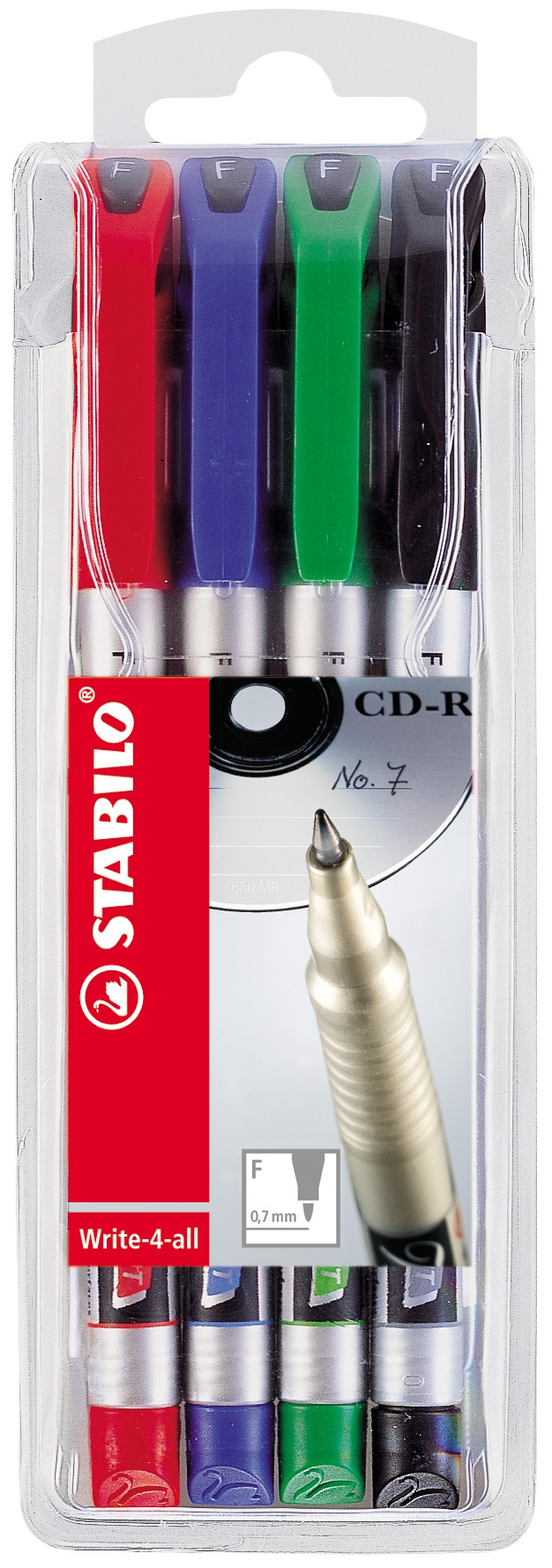 Image of STABILO Write-4-all marker 4 pc(s) Multicolour