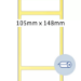 HERMA Roll labels thermotransfer 105x148,5 mm white paper semigloss 1000 pcs.