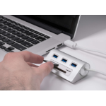 Sabrent HB-MACR-PK40 laptop dock/port replicator USB 3.2 Gen 1 (3.1 Gen 1) Type-A Silver