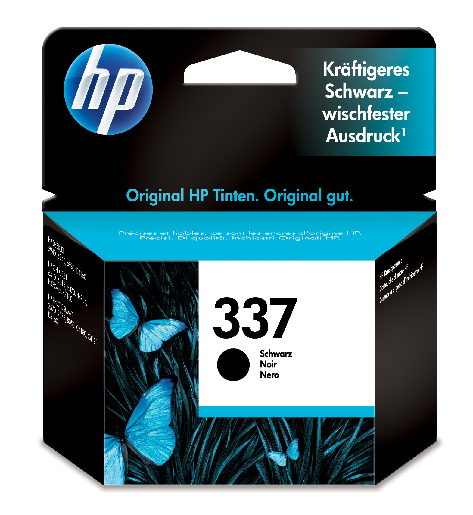 HP C9364EE/337 Printhead cartridge black, 420 pages ISO/IEC 24711 11ml for HP DeskJet D 4160/5940/6940/OfficeJet 6310/PhotoSmart 8750