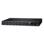 PLANET IP-based 8-port Switched Power Manager power distribution unit (PDU) 1U Black