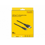 DeLOCK 86038 video cable adapter 1 m USB Type-C DisplayPort Black