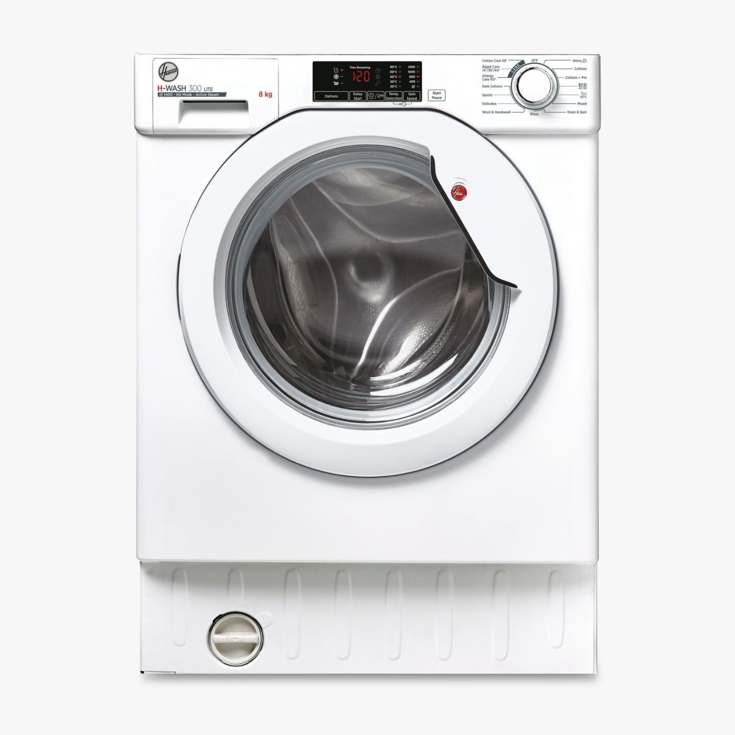 Photos - Other for Computer Hoover H-Wash 300 Lite 9kg 1400rpm Integrated Washing Machine - White 3180 