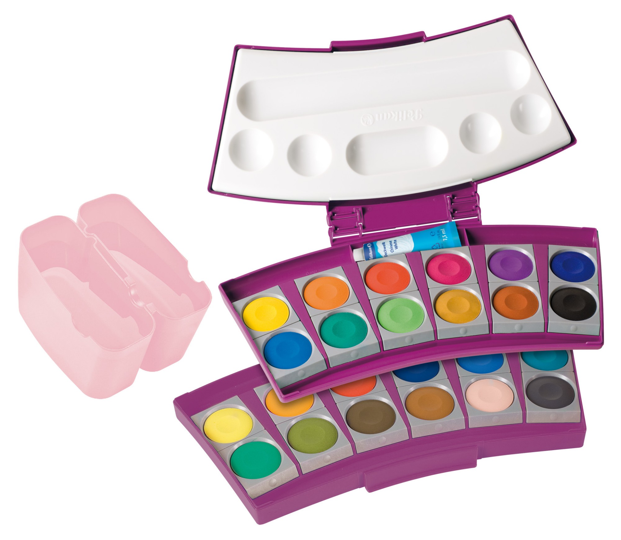 EU Product - Pelikan Deckfarbk. ProColor 735PC/24 Beere/Rosa 24 Farben thumbnail