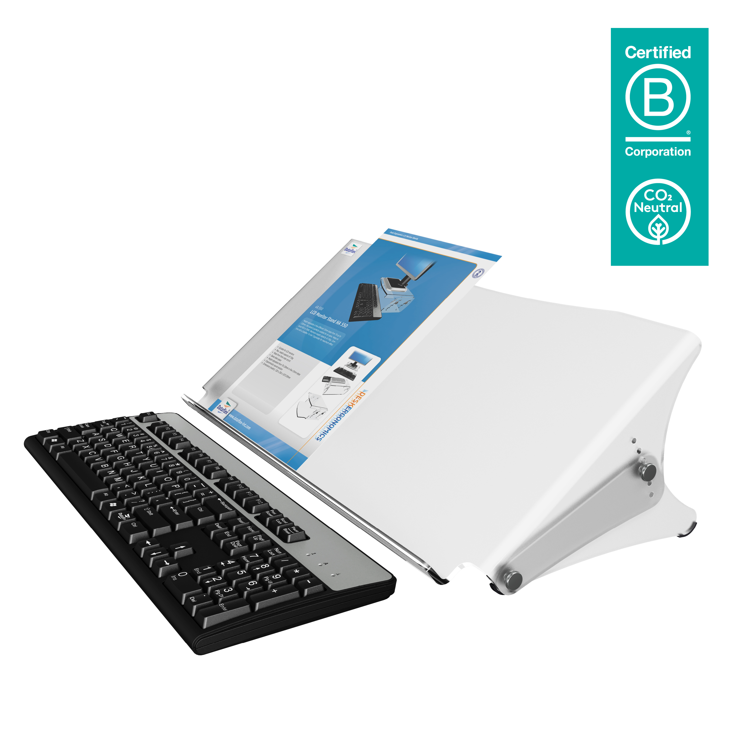 Image of Dataflex Addit ErgoDoc document holder - adjustable 401