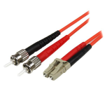 StarTech.com Fiber Optic Cable - Multimode Duplex 50/125 - LSZH - LC/ST - 2 m