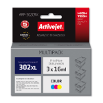 Activejet ARP-302CRX ink (replacement for HP 302XL F6U67AE; Supreme; 3 x 16 ml; color)