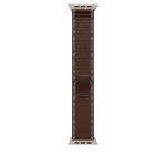 Apple 49mm Dark Umber Trail Loop - M/L - Natural Titanium Finish