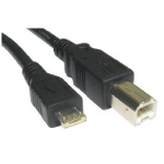 Cables Direct USB2-162 USB cable 1.8 m USB 2.0 USB B Micro-USB A Black