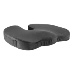 LogiLink Orthopedic Memory Foam Seat Cushion with Carry Handle, black