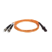 Tripp Lite N308-003 InfiniBand/fibre optic cable 39.4" (1 m) MT-RJ 2x ST OFNR Black, Orange