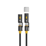 4smarts 3in1 USB-C Cable Set Explorer 240W 1.5m black