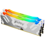 Kingston Technology FURY 32GB 6400MT/s DDR5 CL32 DIMM (Kit of 2) Renegade RGB White XMP